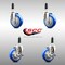 Service Caster 4 Inch 316SS Blue Poly Swivel 7/8 Inch Expanding Stem Caster Brake SCC, 2PK SS316EX20S414-PPUB-BLUE-2-TLB-2-78 - alternate 5